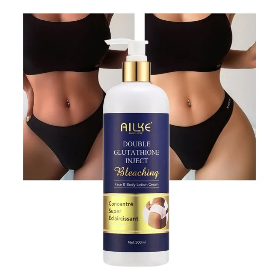New Face & Body Lotion Ailke Private Label Black Skin Whitening Body Cream Strong Bleaching Body Lotion