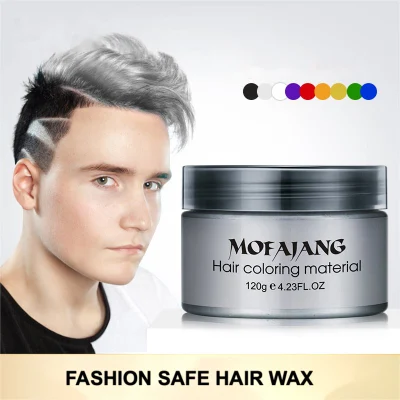 120g Fashion Hot Sale Easy Hair Style Matte Color Hair Clay Wax for Men